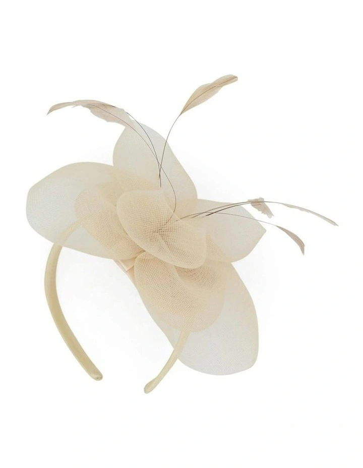 Elisa Fascinator in Cream image 5
