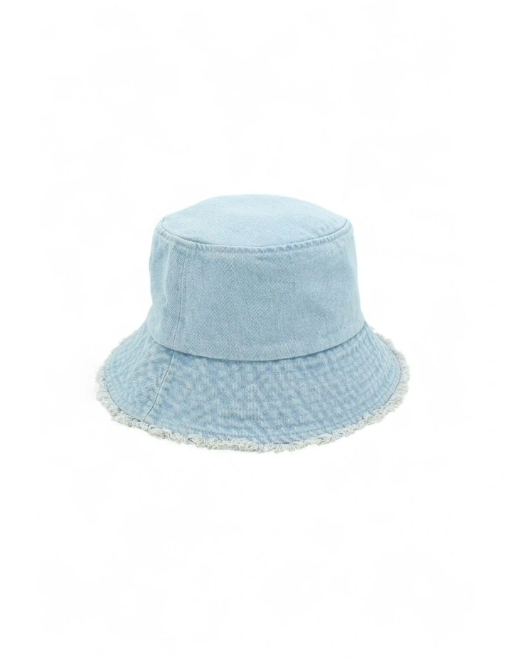 Jana Denim Bucket Hat in Blue image 3
