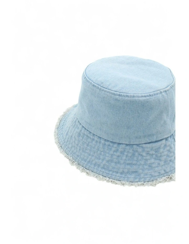 Jana Denim Bucket Hat in Blue image 4