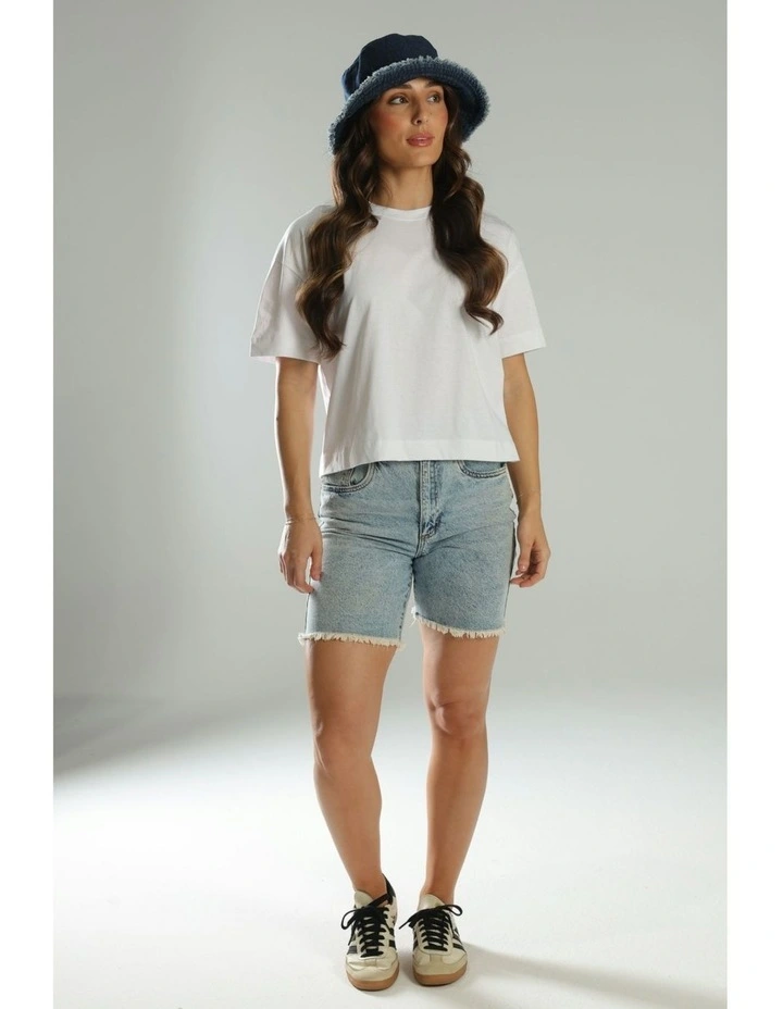 Jana Denim Bucket Hat in Indigo Blue image 2