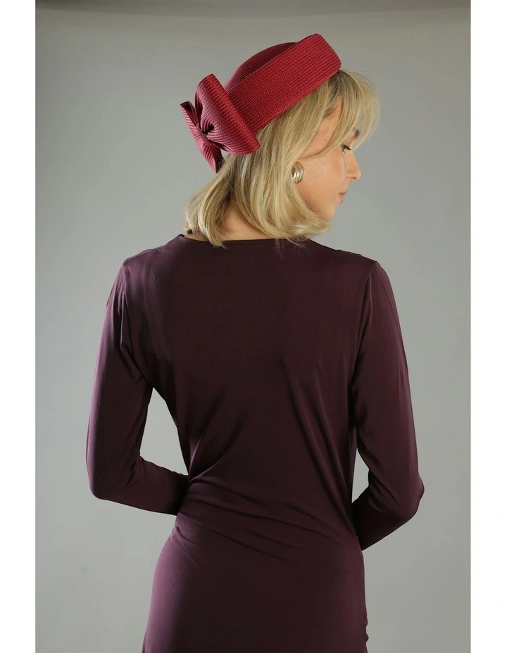 Tara Racewear Pillbox Hat in Red image 4