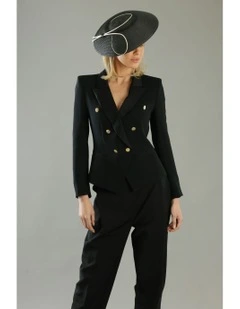 Claudette Fascinator in Black