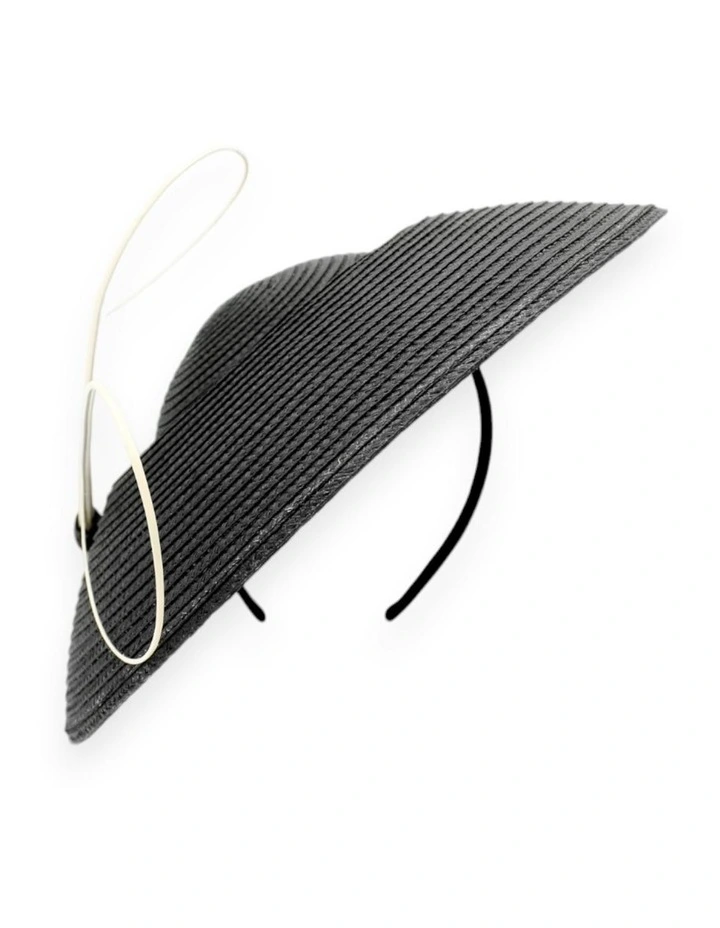 Claudette Fascinator in Black image 3