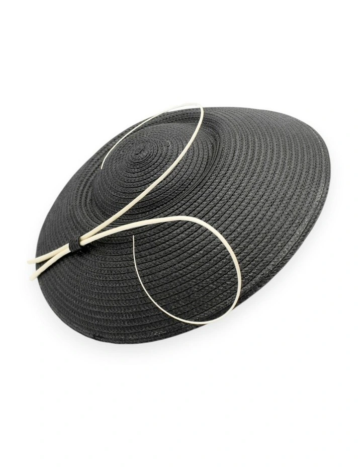 Claudette Fascinator in Black image 4