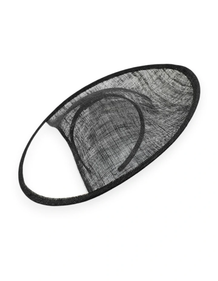Niah Plate Fascinator in Black image 5