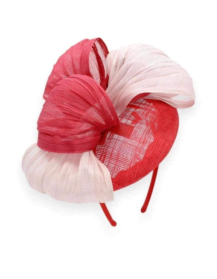 Heather Fascinator in Red image 1