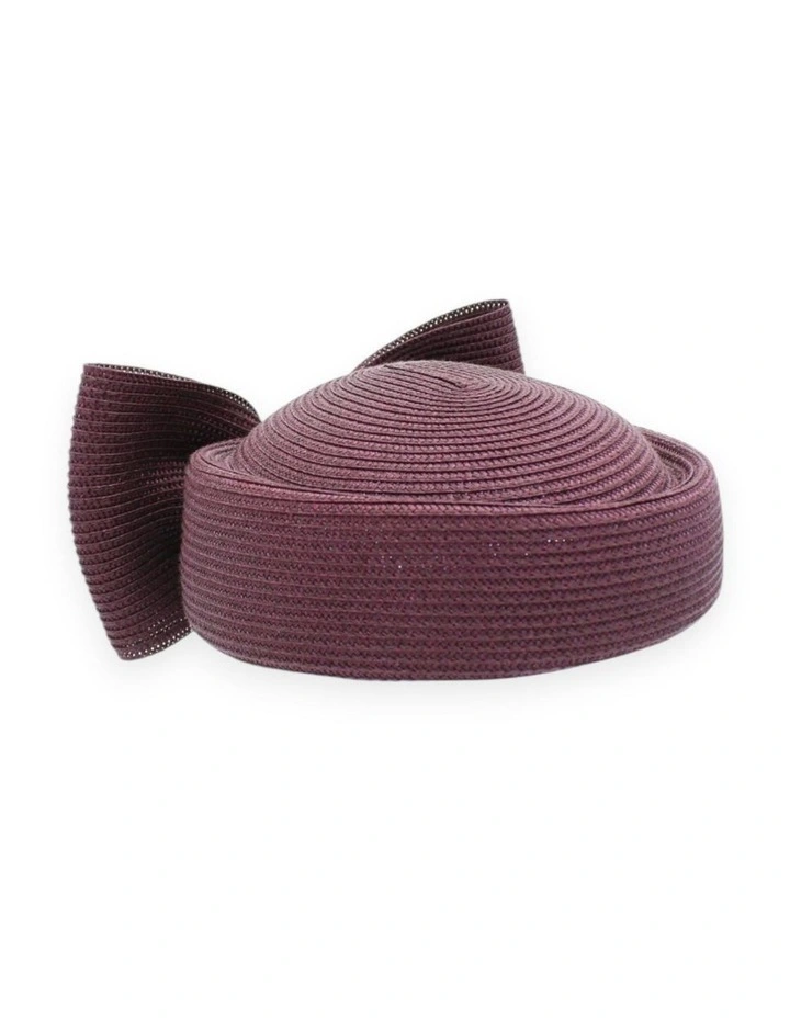 Tara Racewear Pillbox Hat in Dark Cherry Red image 1