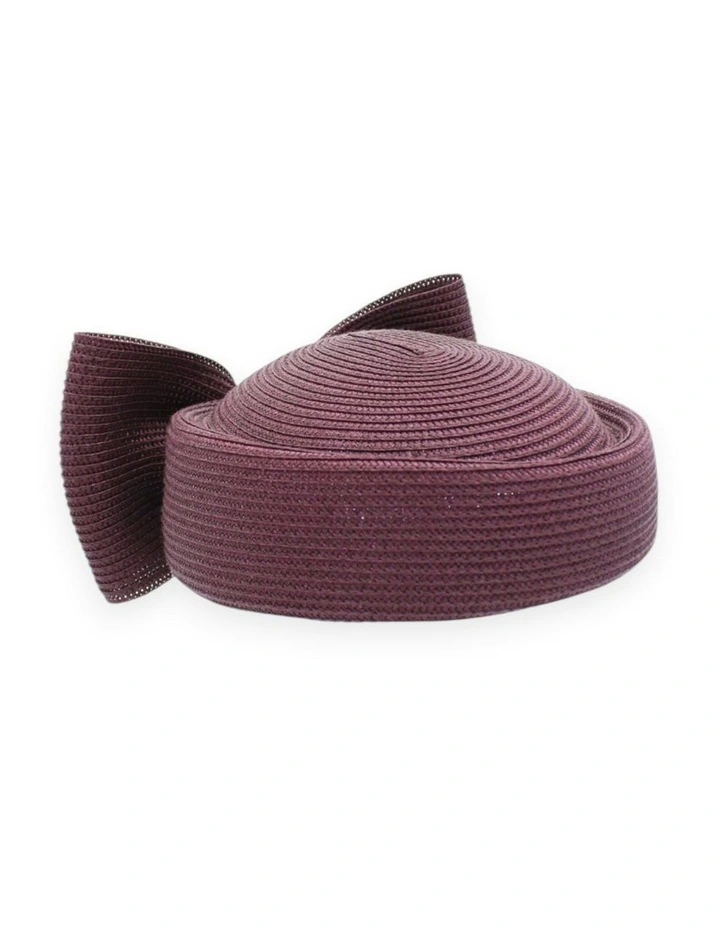 Tara Racewear Pillbox Hat in Dark Cherry Red image 3
