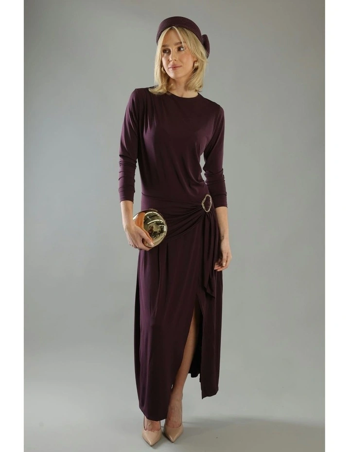 Tara Racewear Pillbox Hat in Dark Cherry Red image 4