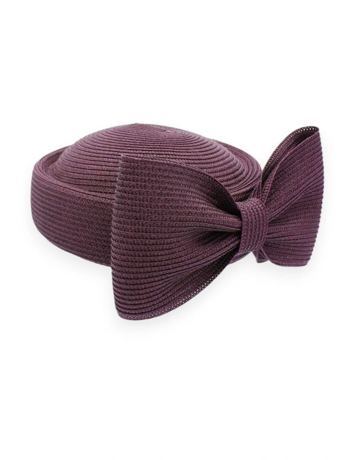 Tara Racewear Pillbox Hat in Dark Cherry Red image 4