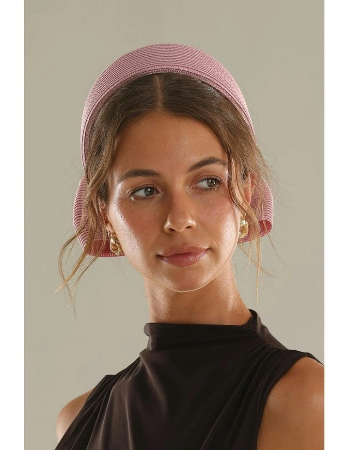 Tara Racewear Pillbox Hat in Dusty Pink image 3