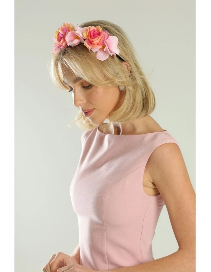Amrita Flower Crown in Pink image 2