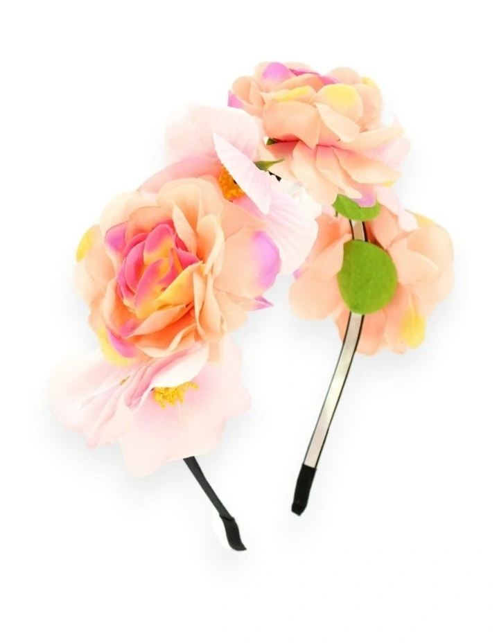 Amrita Flower Crown in Pink image 3