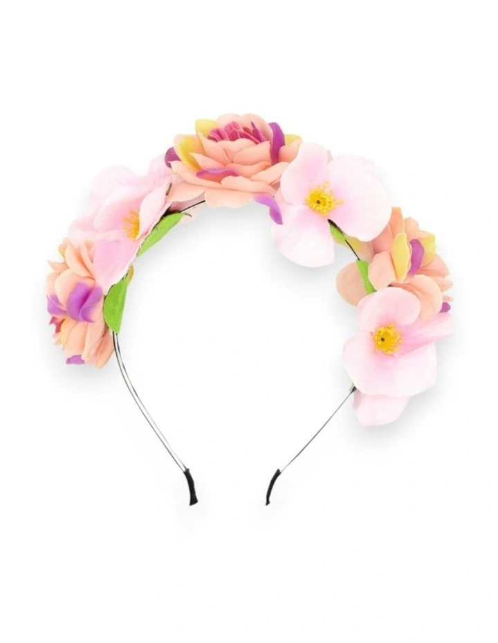 Amrita Flower Crown in Pink image 4