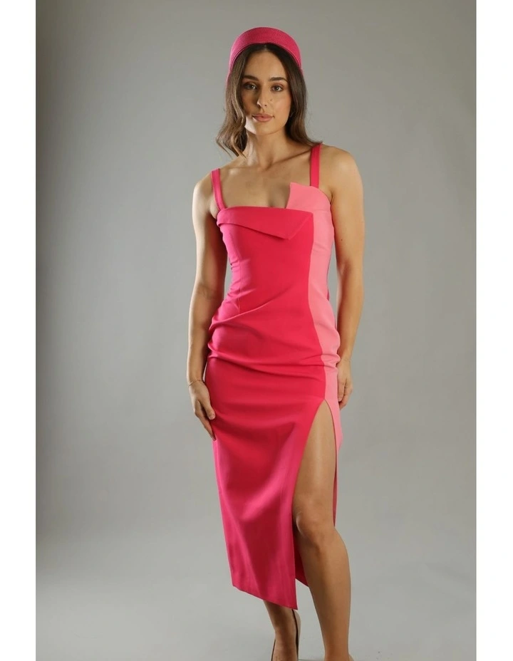 Tara Racewear Pillbox Hat in Hot Pink image 2