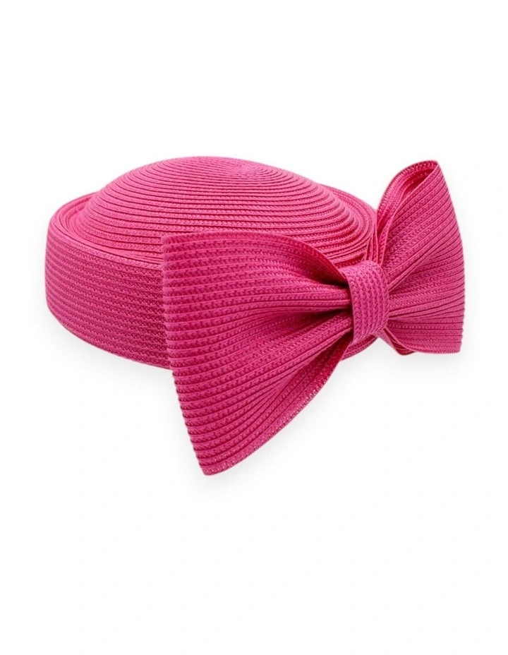 Tara Racewear Pillbox Hat in Hot Pink image 5