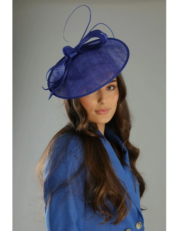 Haisley Fascinator in Cobalt Blue image 2