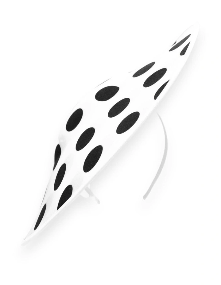 Lucille Plate Fascinator in White image 3