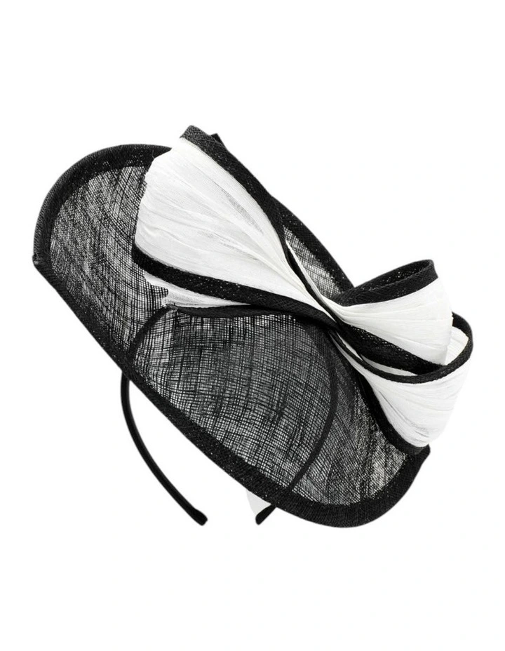 Xanthia Fascinator in Black/White image 1