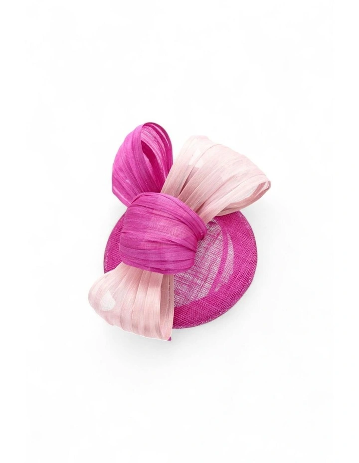 Heather Fascinator in Hot Pink image 5