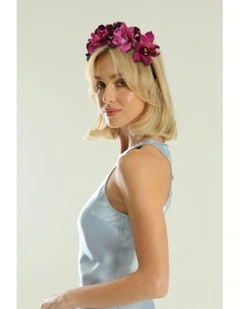 Amrita Flower Crown in Purple