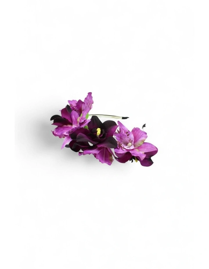 Amrita Flower Crown in Purple image 6