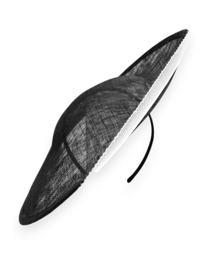 Viviana Plate Fascinator in Black image 3