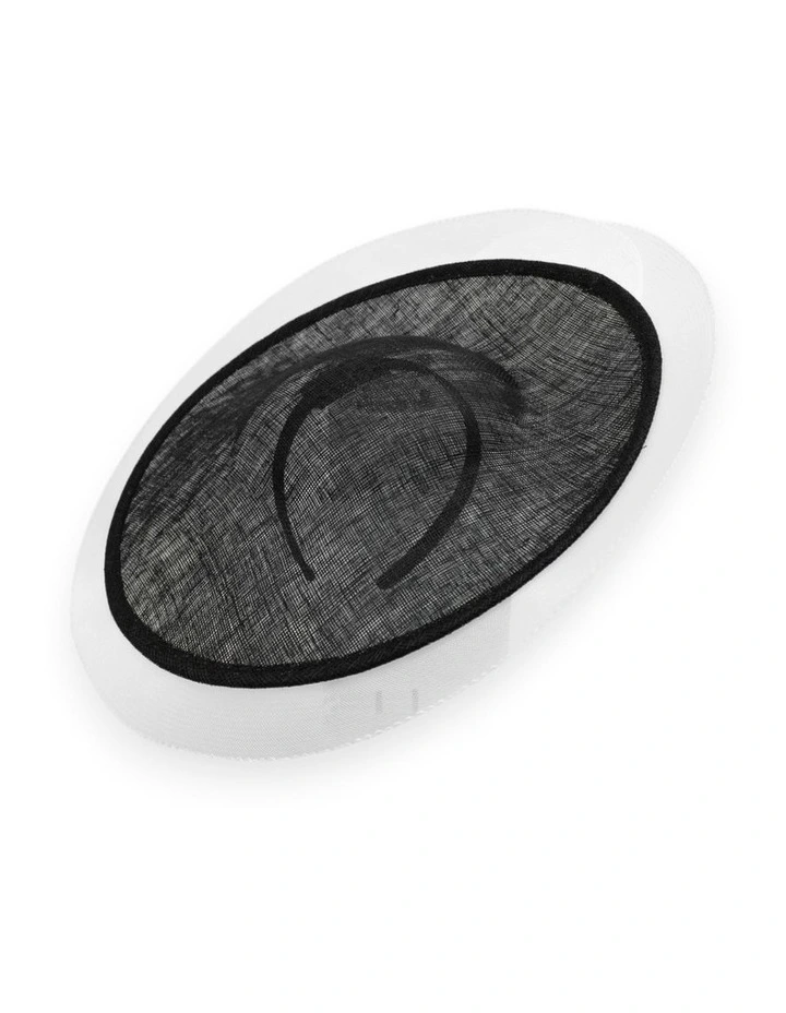 Viviana Plate Fascinator in Black image 7