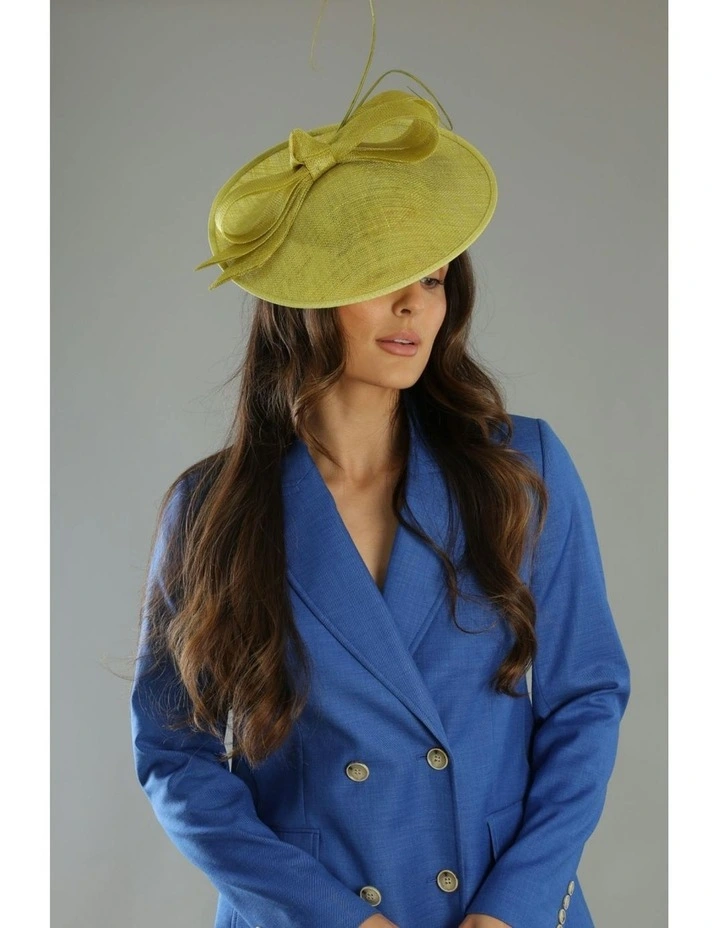 Haisley Fascinator in Lime Green image 2