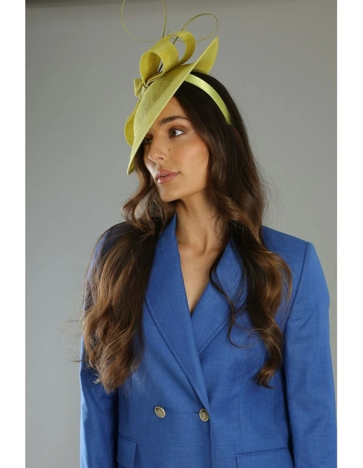 Haisley Fascinator in Lime Green image 4