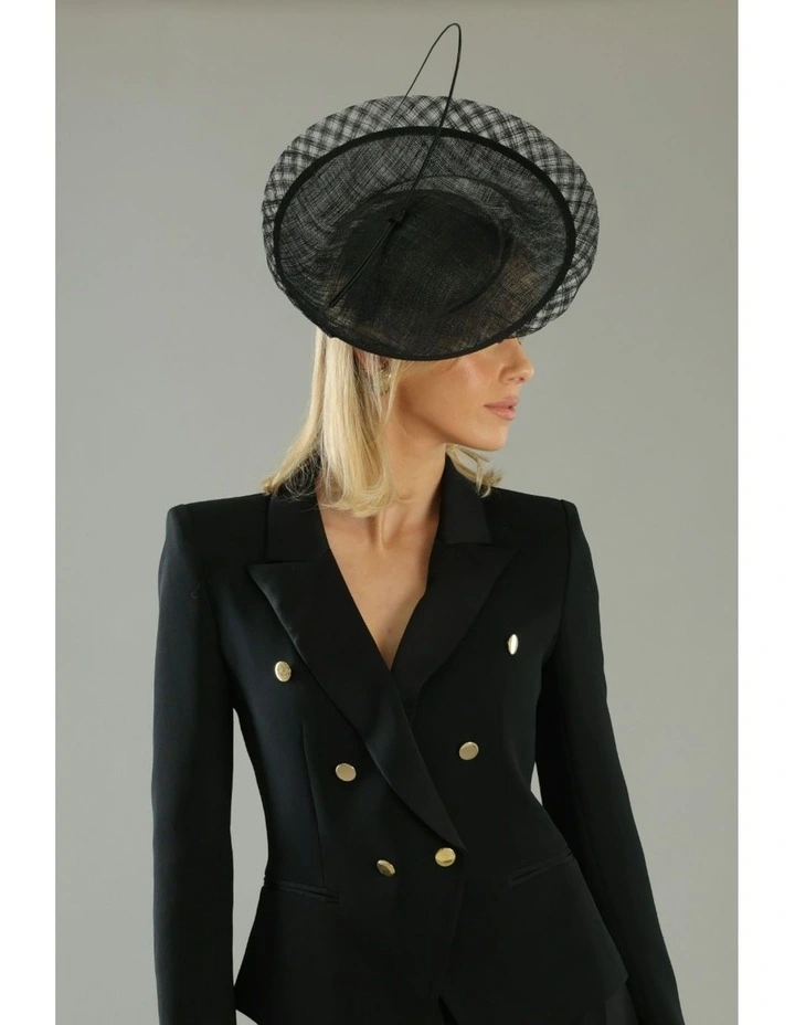 Maeve Fascinator in Black image 4