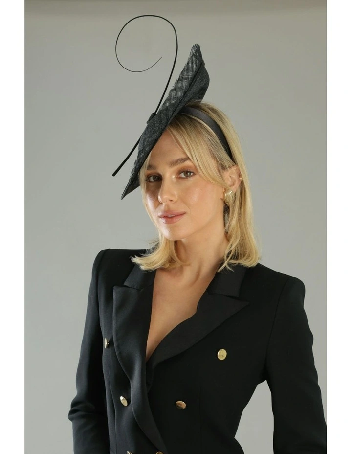 Maeve Fascinator in Black image 6