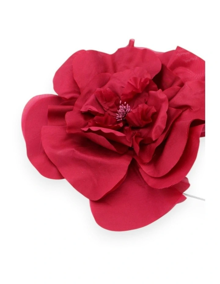 Cindy Fascinator in Burgundy Red image 6