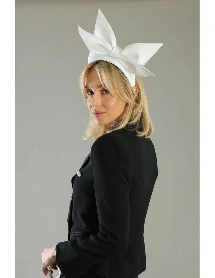 Enza Fascinator in White image 1