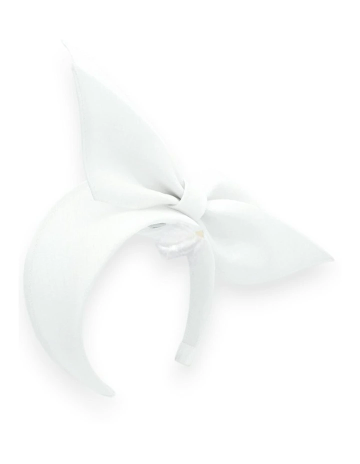 Enza Fascinator in White image 3
