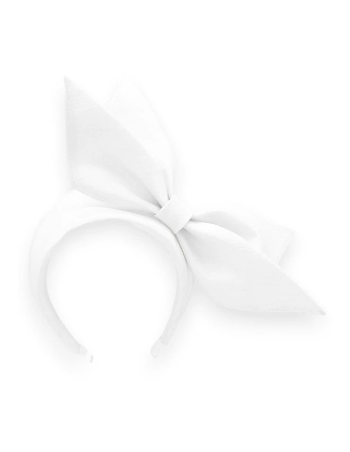 Enza Fascinator in White image 5