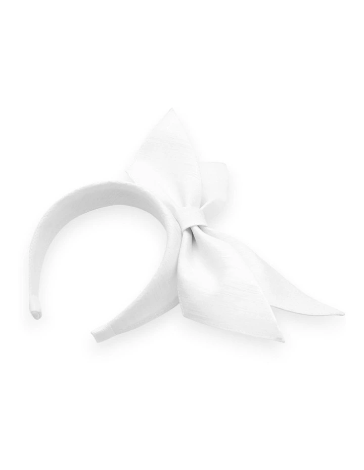 Enza Fascinator in White image 6