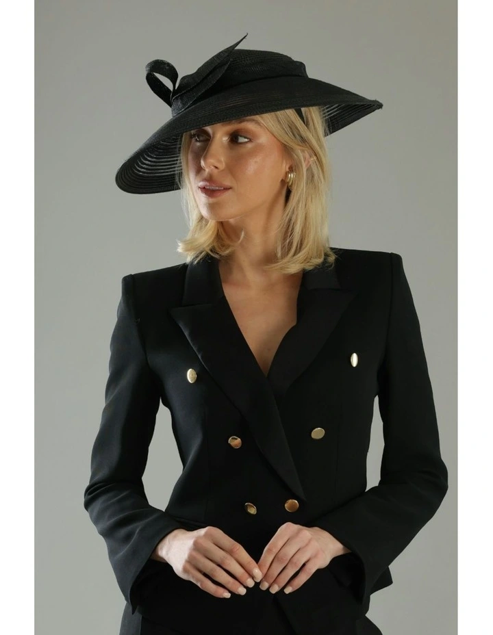Josephine Fascinator in Black image 1