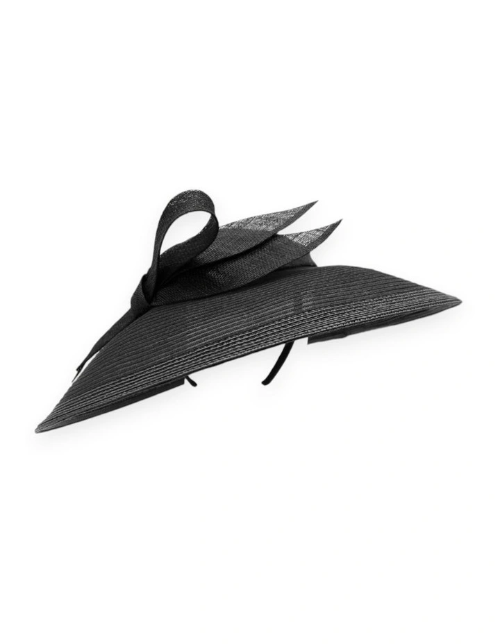 Josephine Fascinator in Black image 3