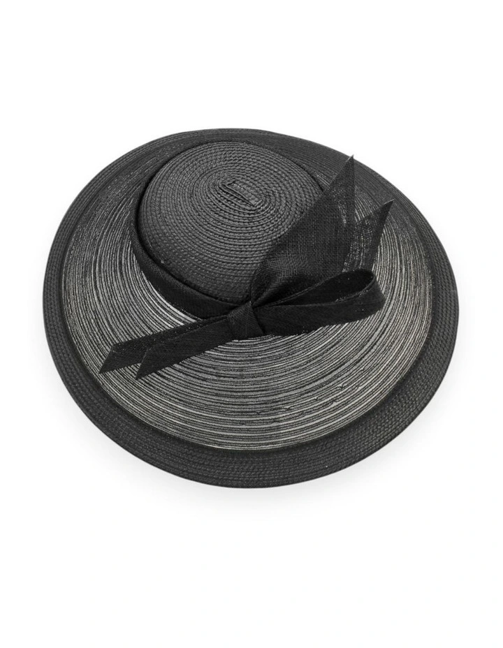 Josephine Fascinator in Black image 5