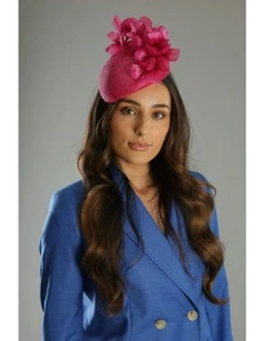 Azalea Fascinator in Hot Pink