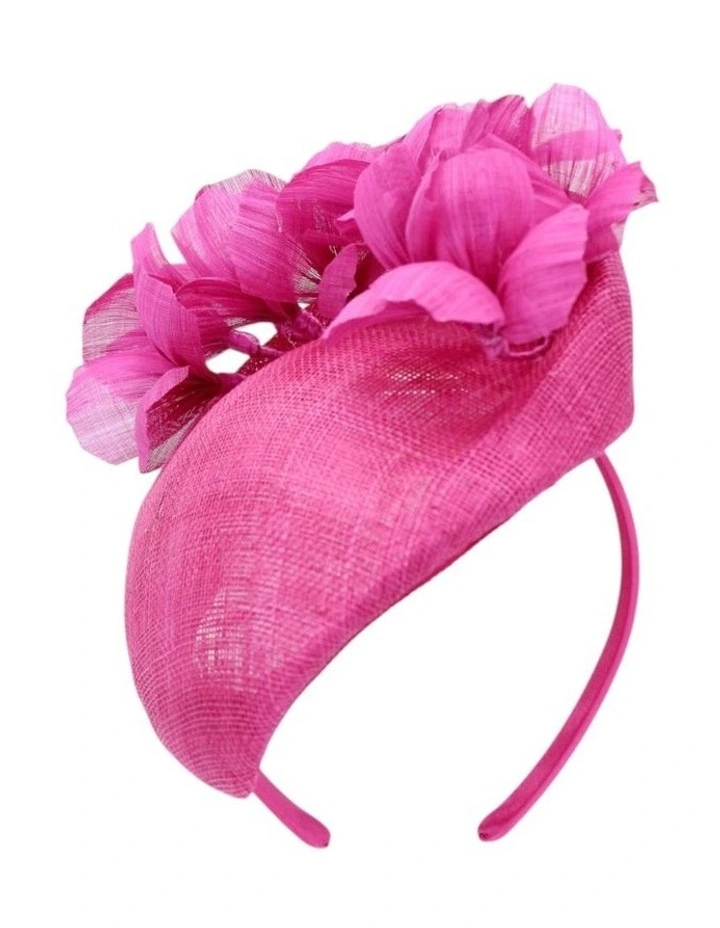 Azalea Fascinator in Hot Pink image 5