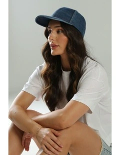Parker Denim Cap in Blue