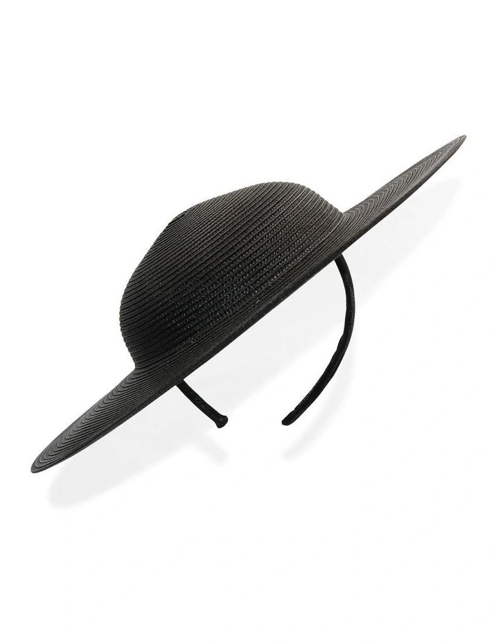 Mona Racewear Plate Hat in Black image 1