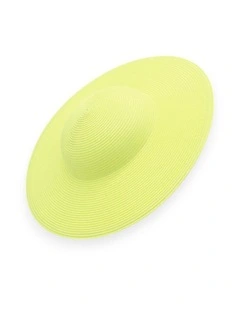 Mini Mona Racewear Plate Hat in Lime Green