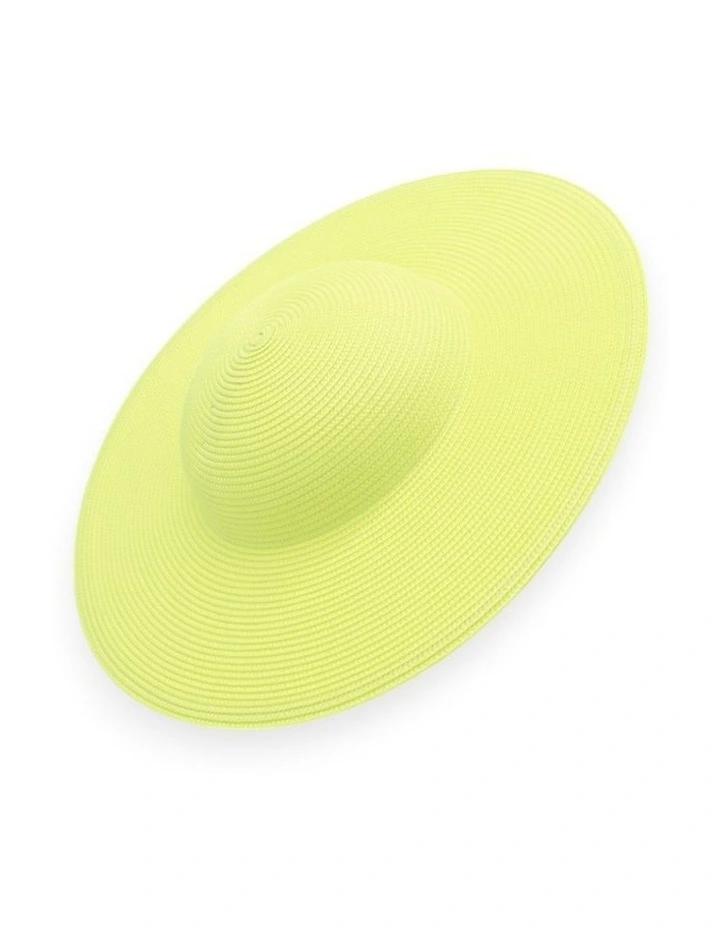 Mini Mona Racewear Plate Hat in Lime Green image 2