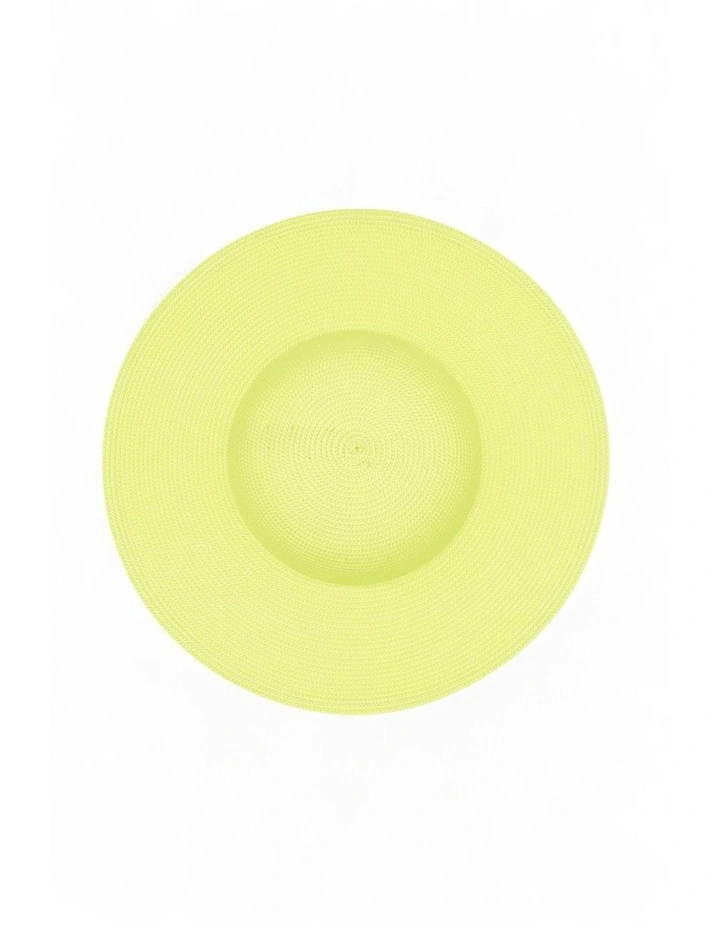 Mini Mona Racewear Plate Hat in Lime Green image 4