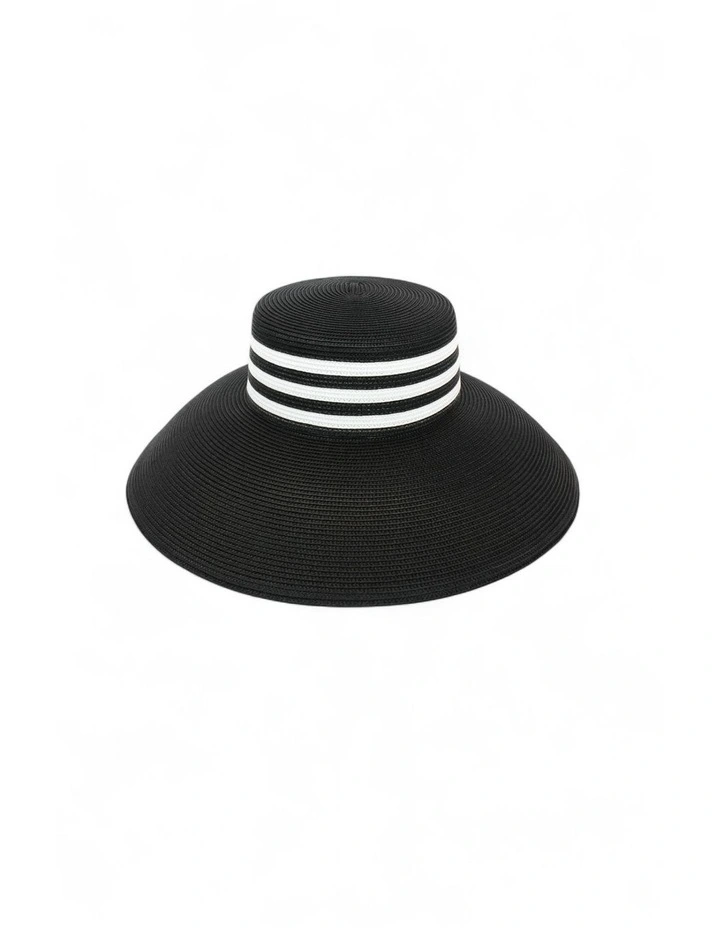 Dakotah Racewear Droop Hat in Black and White image 3