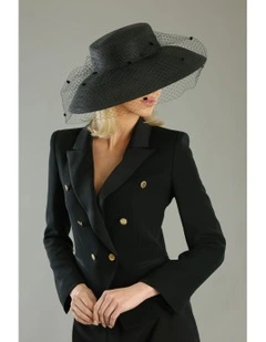 Giselle Racewear Droop Hat in Black