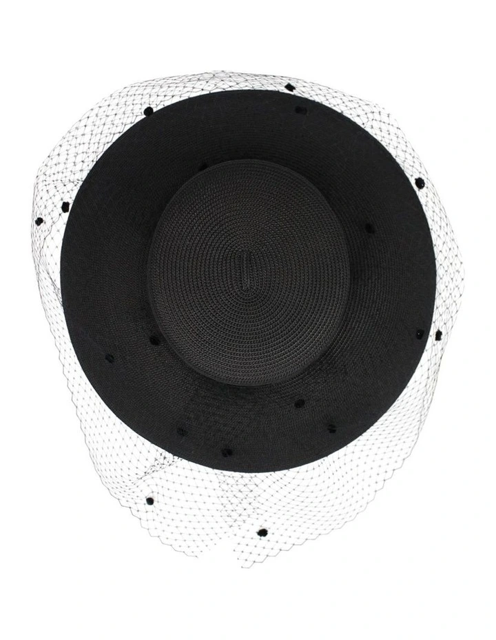 Giselle Racewear Droop Hat in Black image 5